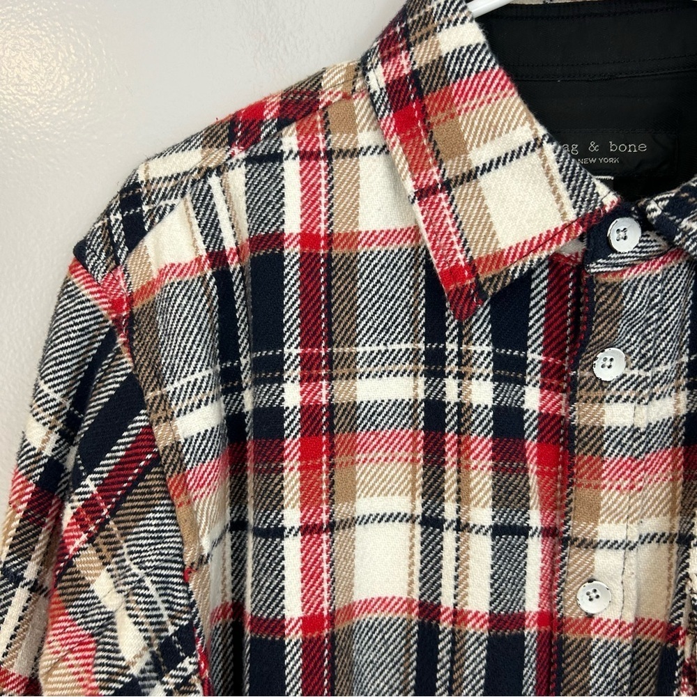 Rag & Bone Engineered Plaid Button Down Shirt Jac… - image 4